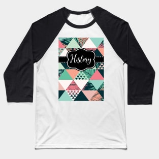 (Customizable) History Tribal Geometric Notebook Baseball T-Shirt